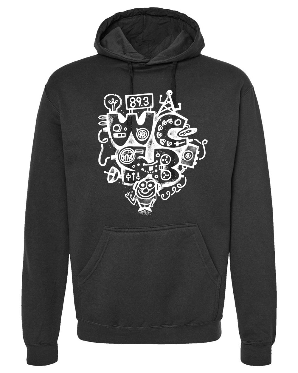 "Retro Radio" Logo Unisex Pullover Hooded Sweatshirt