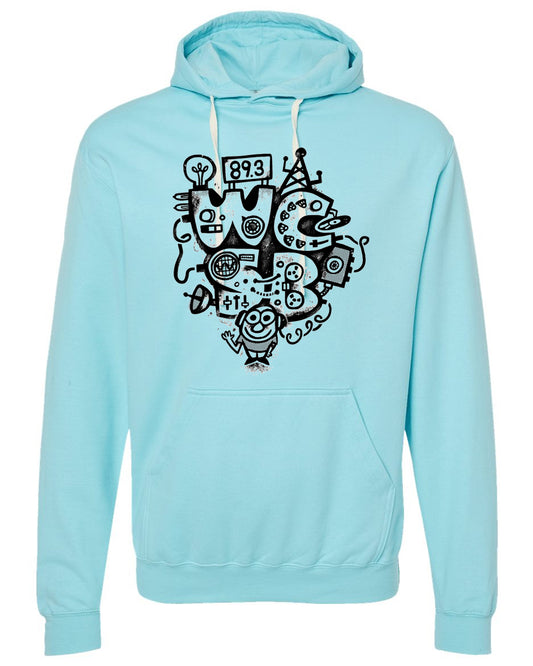 "Retro Radio" Logo Unisex Pullover Hooded Sweatshirt